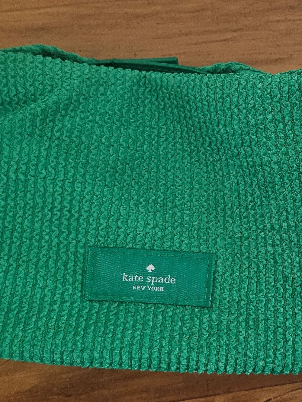 kate spade Cosmetic Pouch Green Wristlet